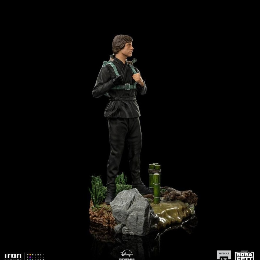 Categories Animetal | Star Wars Book Of Boba Fett Art Scale Statue 1/10 Luke Skywalker & Grogu Training 20 Cm