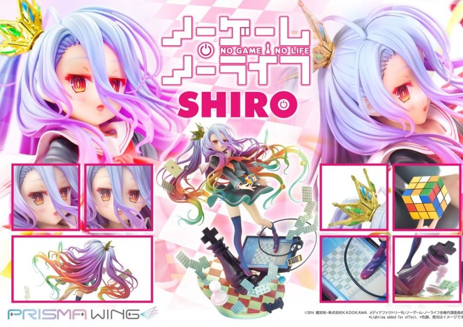 Limited Edition Statues Animetal | No Game No Life Prisma Wing Pvc Statue 1/7 Shiro 27 Cm