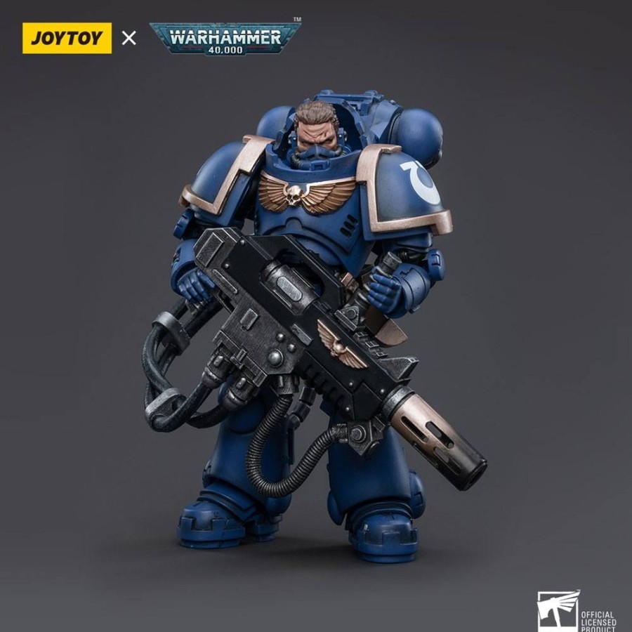 Categories Animetal | Warhammer 40K Action Figure 1/18 Ultramarines Primaris Eradicator 3 12 Cm