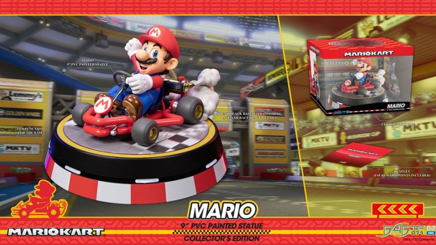 Categories Animetal | Mario Kart Pvc Statue Mario Collector'S Edition 22 Cm