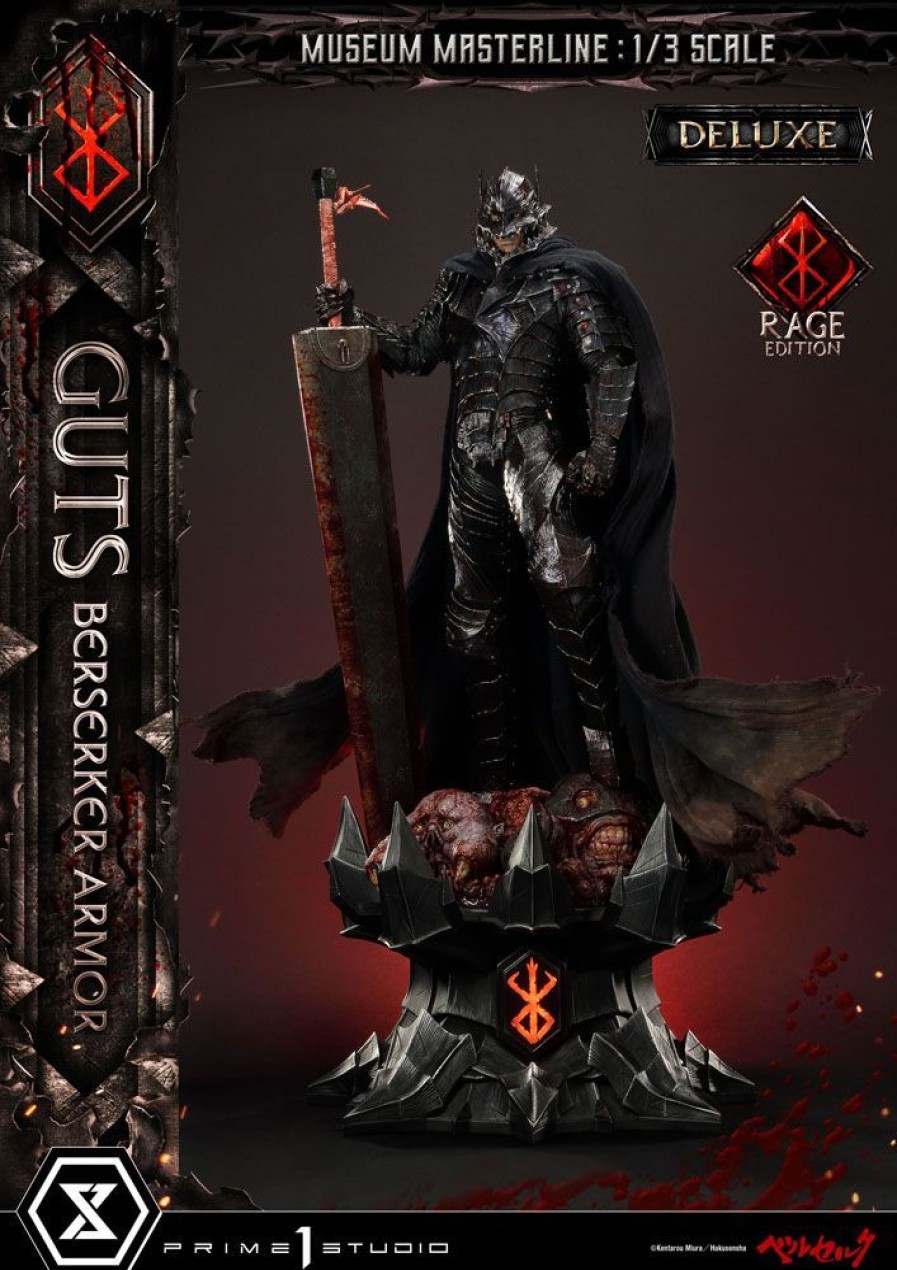 Categories Animetal | Berserk Museum Masterline Statue 1/3 Guts Berserker Armor Rage Edition Deluxe Bonus Version 121 Cm