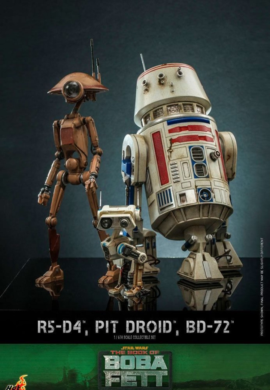 Categories Animetal | Star Wars The Mandalorian Action Figures 1/6 R5-D4, Pit Droid, & Bd-72