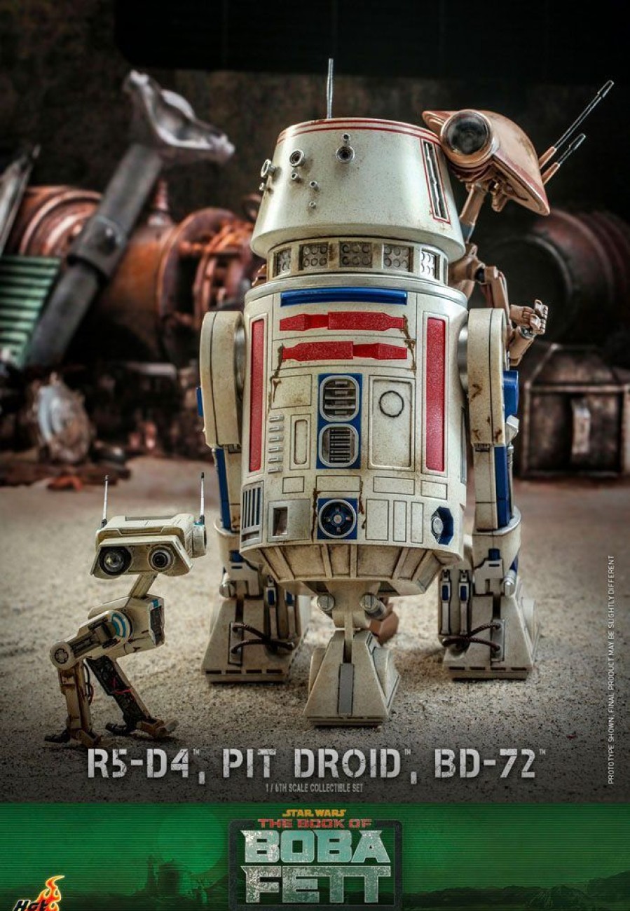 Categories Animetal | Star Wars The Mandalorian Action Figures 1/6 R5-D4, Pit Droid, & Bd-72