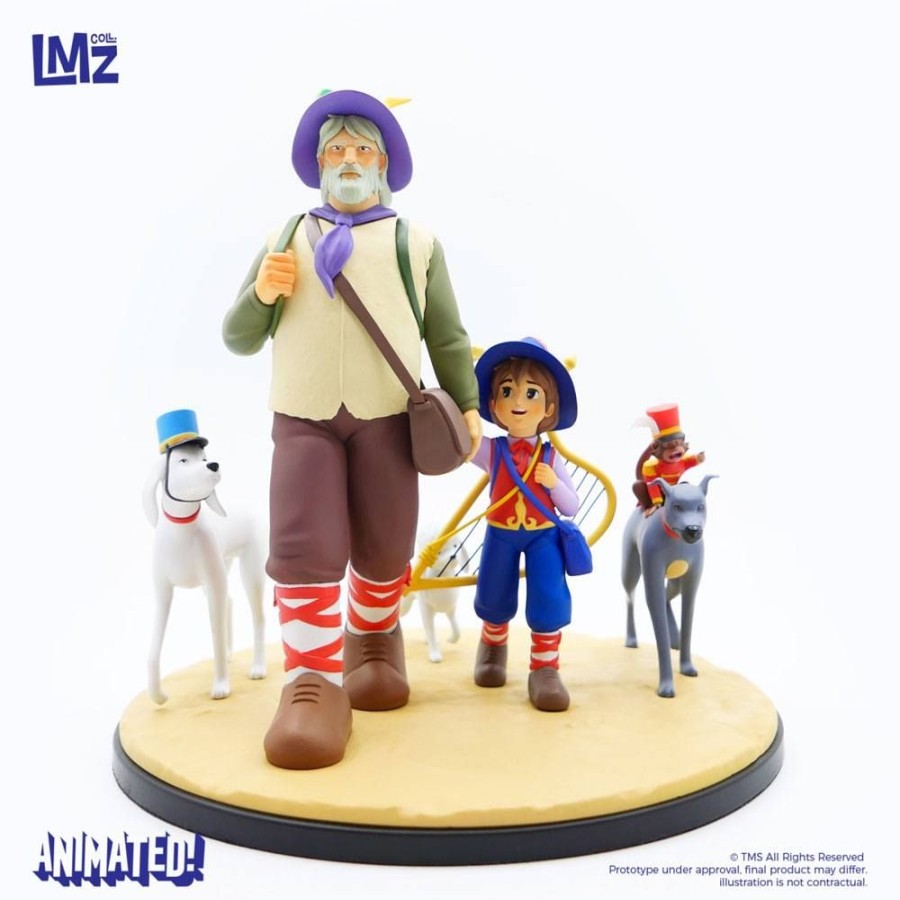 Categories Animetal | Nobody'S Boy: Remi Statue Remi, Vitalis, Dolce, Zerbino & Joli-Coeur 22 Cm