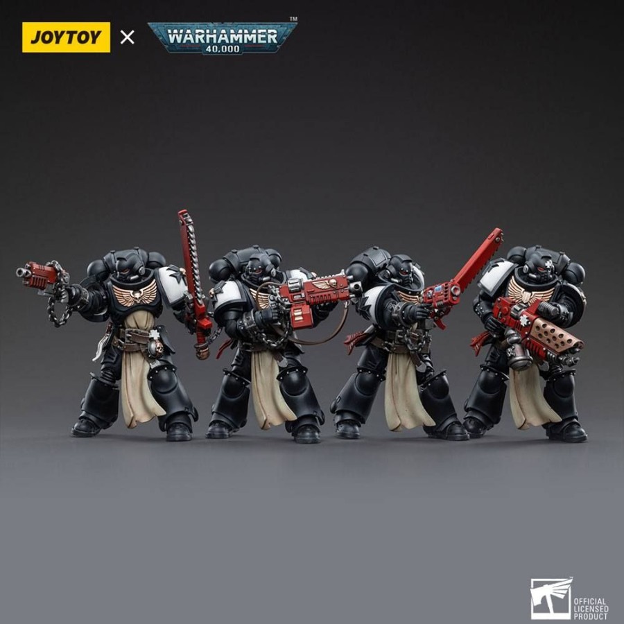 Categories Animetal | Warhammer 40K Action Figure 4-Pack 1/18 Black Templars Army Primaris Crusader Squad 12 Cm