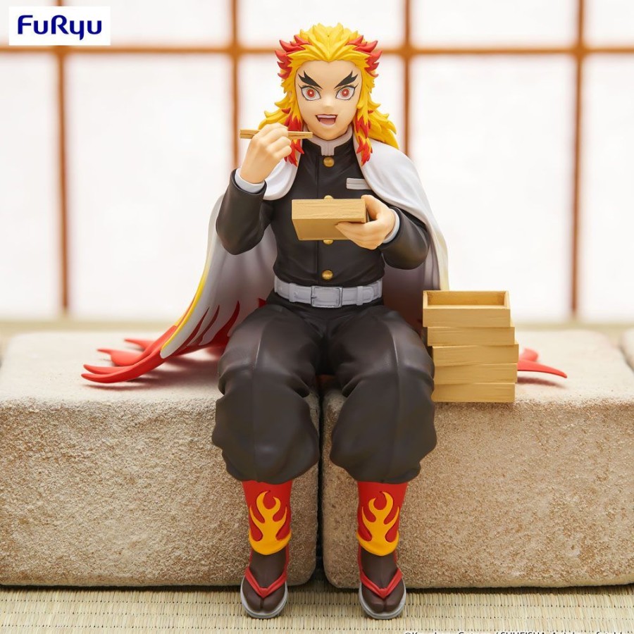 Categories Animetal | Demon Slayer: Kimetsu No Yaiba Noodle Stopper Pvc Statue Rengoku Kyojuro 14 Cm