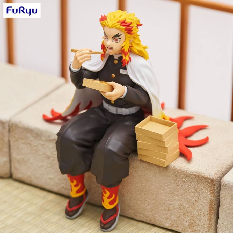 Categories Animetal | Demon Slayer: Kimetsu No Yaiba Noodle Stopper Pvc Statue Rengoku Kyojuro 14 Cm