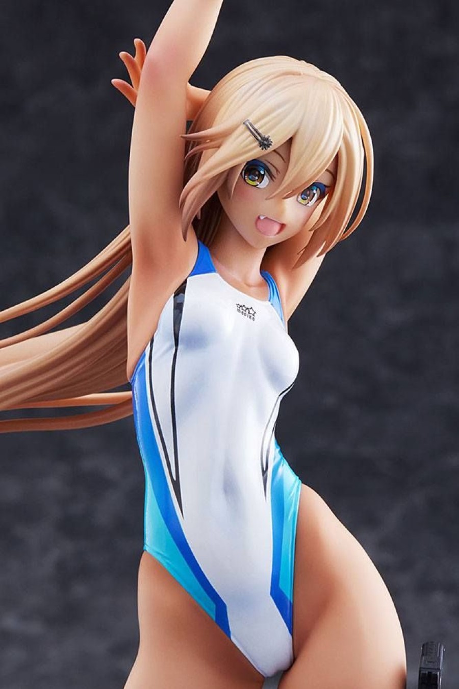 Categories Animetal | Arms Note Pvc Statue 1/7 Kouhai-Chan Of The Swim Club Blue Line Swimsuit Ver. 29 Cm