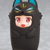 Categories Animetal | Nendoroid More Kigurumi Face Parts Case For Nendoroid Figures Black Kitsune 10 Cm