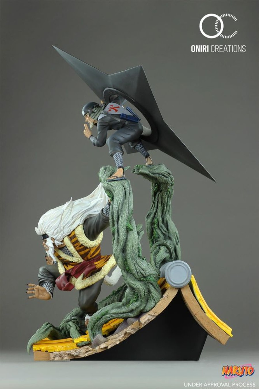 Limited Edition Statues Animetal | Naruto Sandaime Hokage Resin Statue Diorama Limited 1/6 Scale