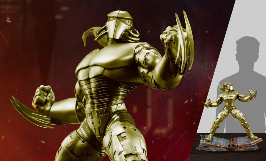 Categories Animetal | Killer Instinct Statue 1/4 Fulgore: Gold Variant 51 Cm