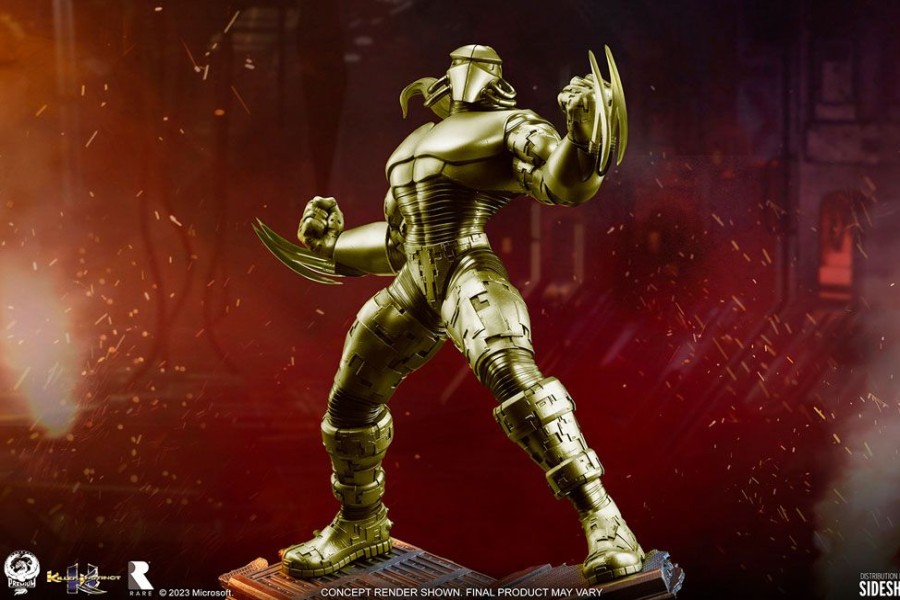 Categories Animetal | Killer Instinct Statue 1/4 Fulgore: Gold Variant 51 Cm