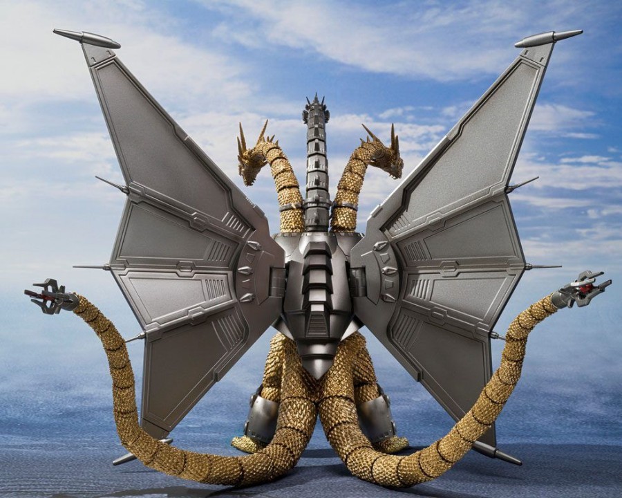 Categories Animetal | Godzilla Vs. King Ghidorah S.H. Monsterarts Action Figure Mecha Ghidorah Shinjuku Decisive Battle Special Set 25 Cm