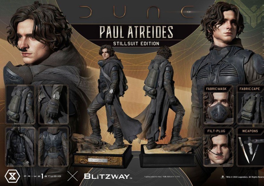 Limited Edition Statues Animetal | Dune Statue 1/4 Paul Atreides Stillsuit Edition Bonus Version 53 Cm