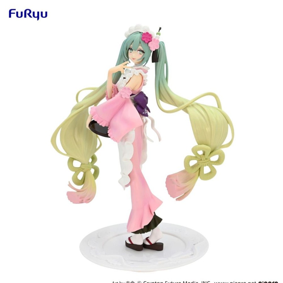 Categories Animetal | Hatsune Miku Exceed Creative Pvc Statue Matcha Green Tea Parfait Cherry Blossom Ver. 20 Cm