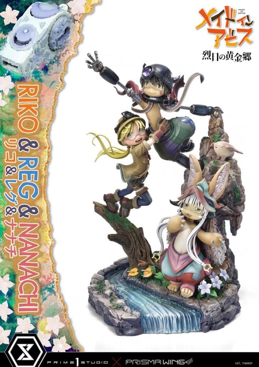 Categories Animetal | Made In Abyss Statue Riko, Reg & Manachi 27 Cm