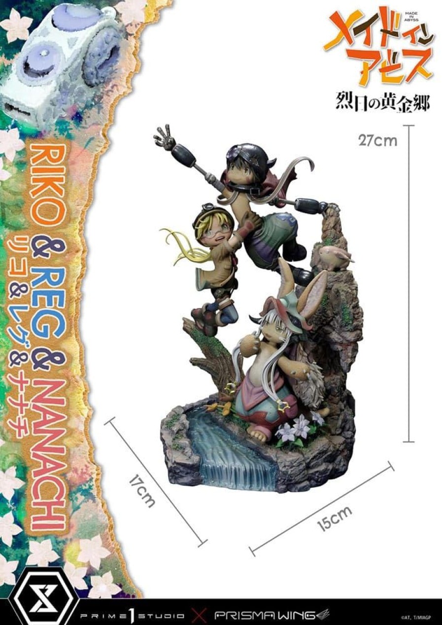 Categories Animetal | Made In Abyss Statue Riko, Reg & Manachi 27 Cm