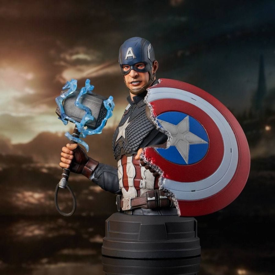 Categories Animetal | Avengers: Endgame Bust 1/6 Captain America 15 Cm