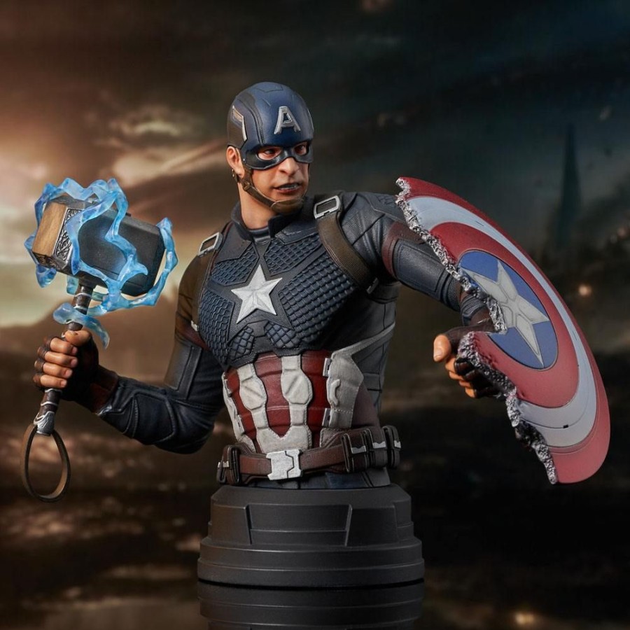 Categories Animetal | Avengers: Endgame Bust 1/6 Captain America 15 Cm