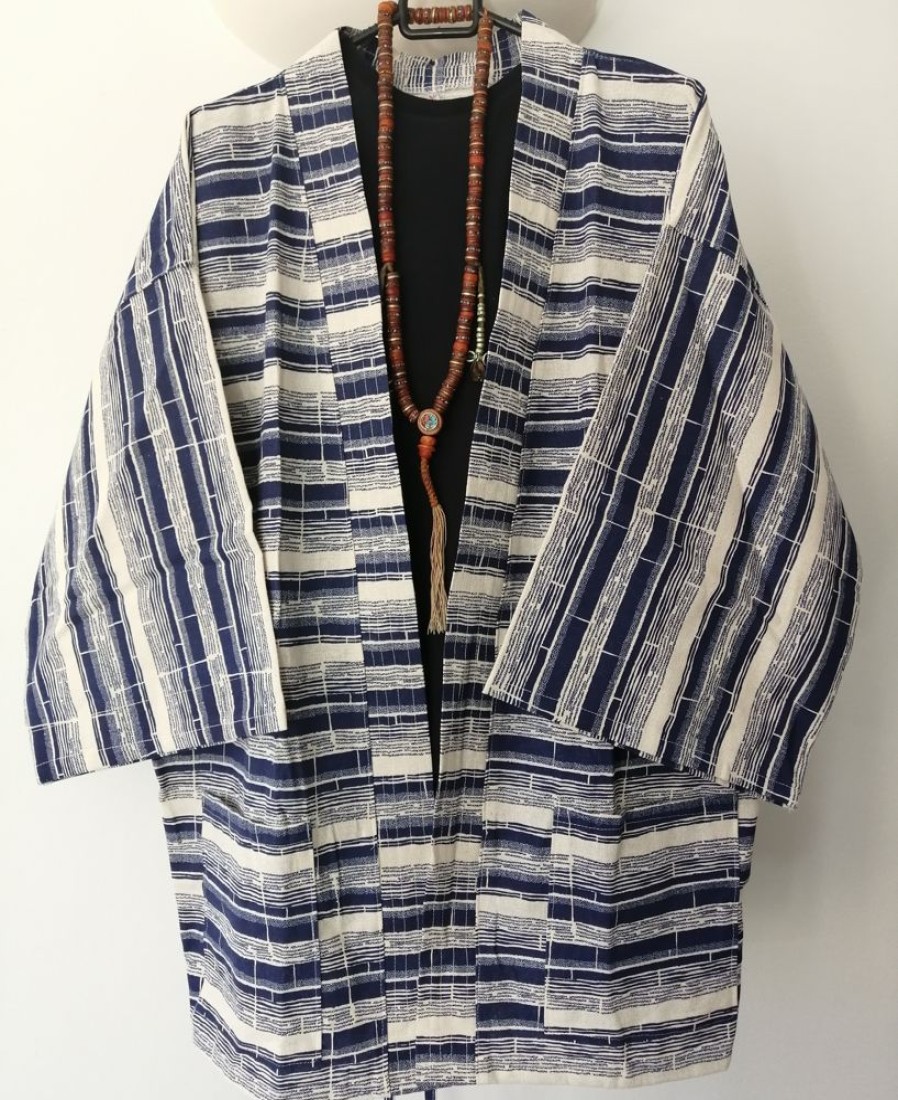 Categories Animetal | Striped Japanese Haori