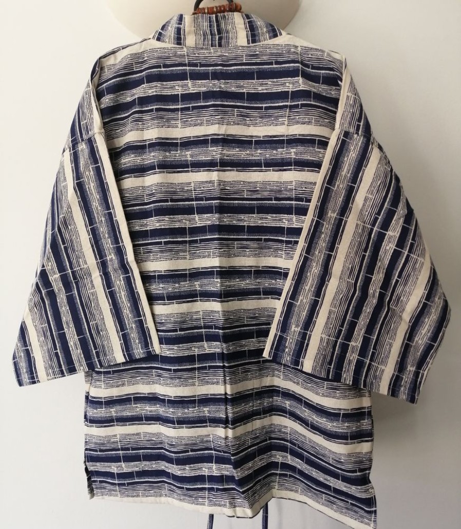 Categories Animetal | Striped Japanese Haori