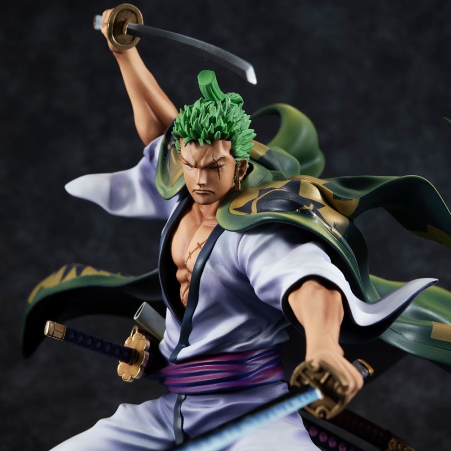 Categories Animetal | One Piece P.O.P Pvc Statue Warriors Alliance Zoro Juro 22 Cm