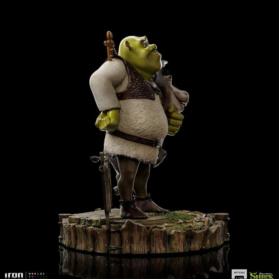 Categories Animetal | Shrek Deluxe Art Scale Statue 1/10 Shrek, Donkey And The Gingerbread Man 26 Cm