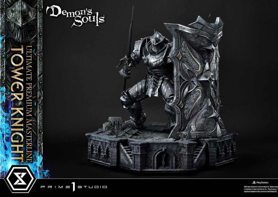 Categories Animetal | Demon'S Souls Statue Tower Knight 59 Cm