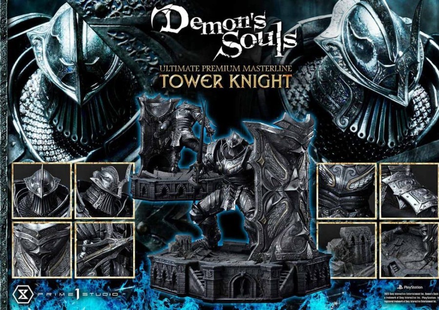 Categories Animetal | Demon'S Souls Statue Tower Knight 59 Cm