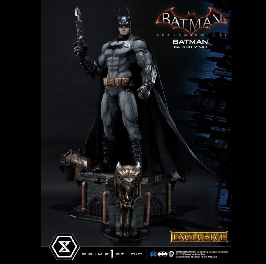 Limited Edition Statues Animetal | Batman Arkham Knight Statues 1/3 Batman Batsuit V7.43 Regular & Exclusive