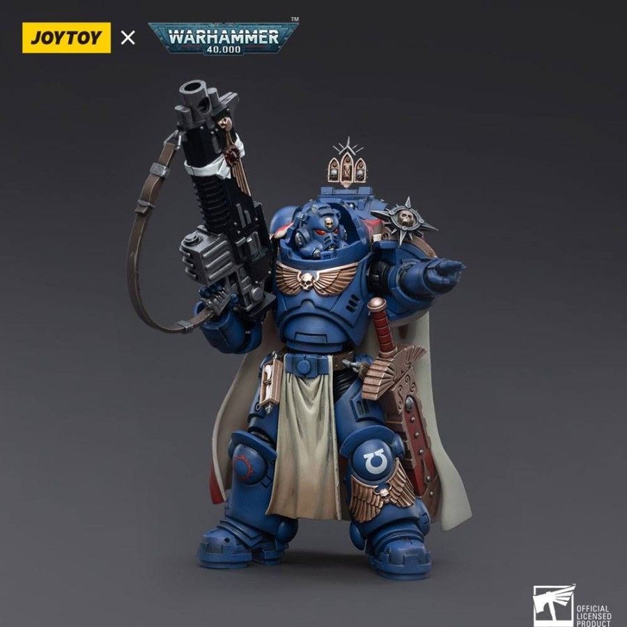 Categories Animetal | Warhammer 40K Action Figure 1/18 Ultramarines Captain With Master-Crafted Heavy Bolt Rifle 12 Cm