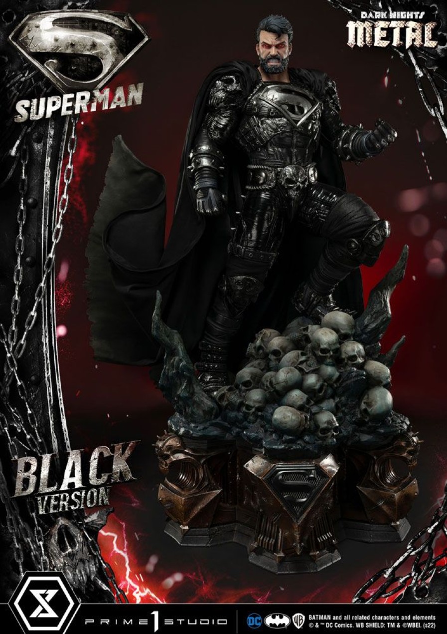 Categories Animetal | Dc Comics Statue 1/3 Superman Black Version 88 Cm