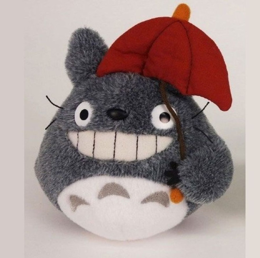 Categories Animetal | My Neighbor Totoro Plush Figure Totoro Red Umbrella 15 Cm