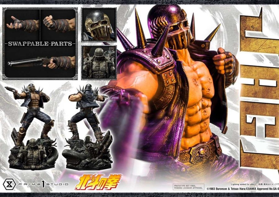 Categories Animetal | Fist Of The North Star Statue Jagi 69 Cm