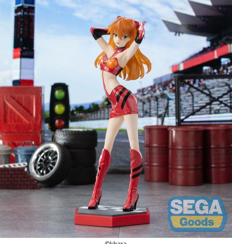 Categories Animetal | Evangelion Luminasta Pvc Statue Evangelion Racing Asuka Shikinami Langley Pit Walk 25 Cm