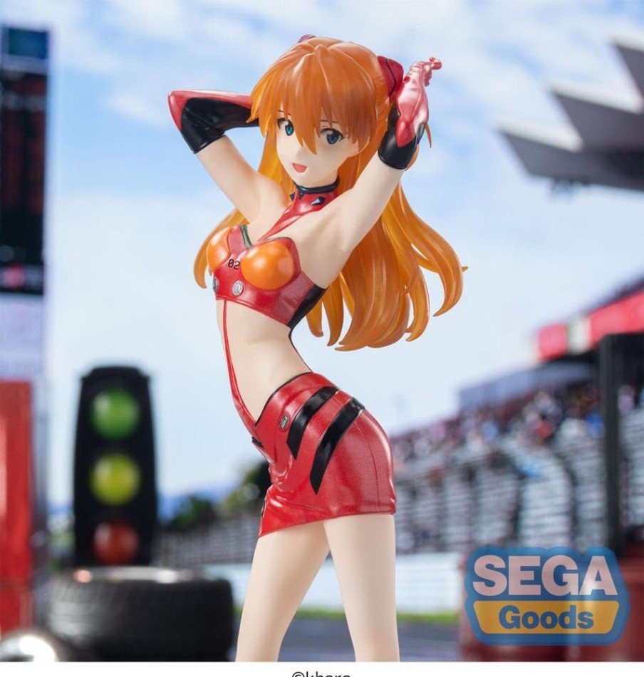 Categories Animetal | Evangelion Luminasta Pvc Statue Evangelion Racing Asuka Shikinami Langley Pit Walk 25 Cm