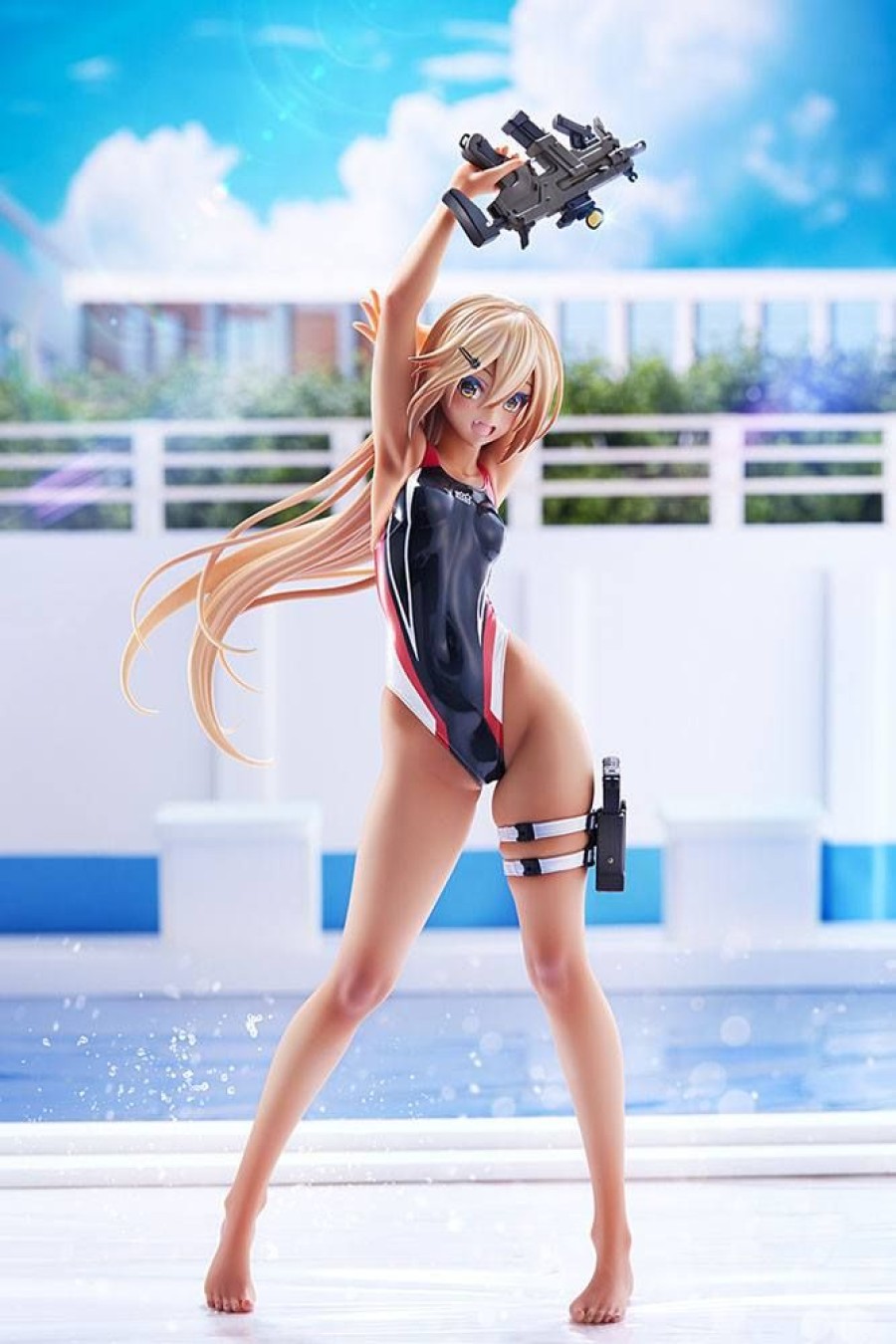 Categories Animetal | Arms Note Pvc Statue 1/7 Kouhai-Chan Of The Swim Club Red Line Swimsuit Ver. 29 Cm