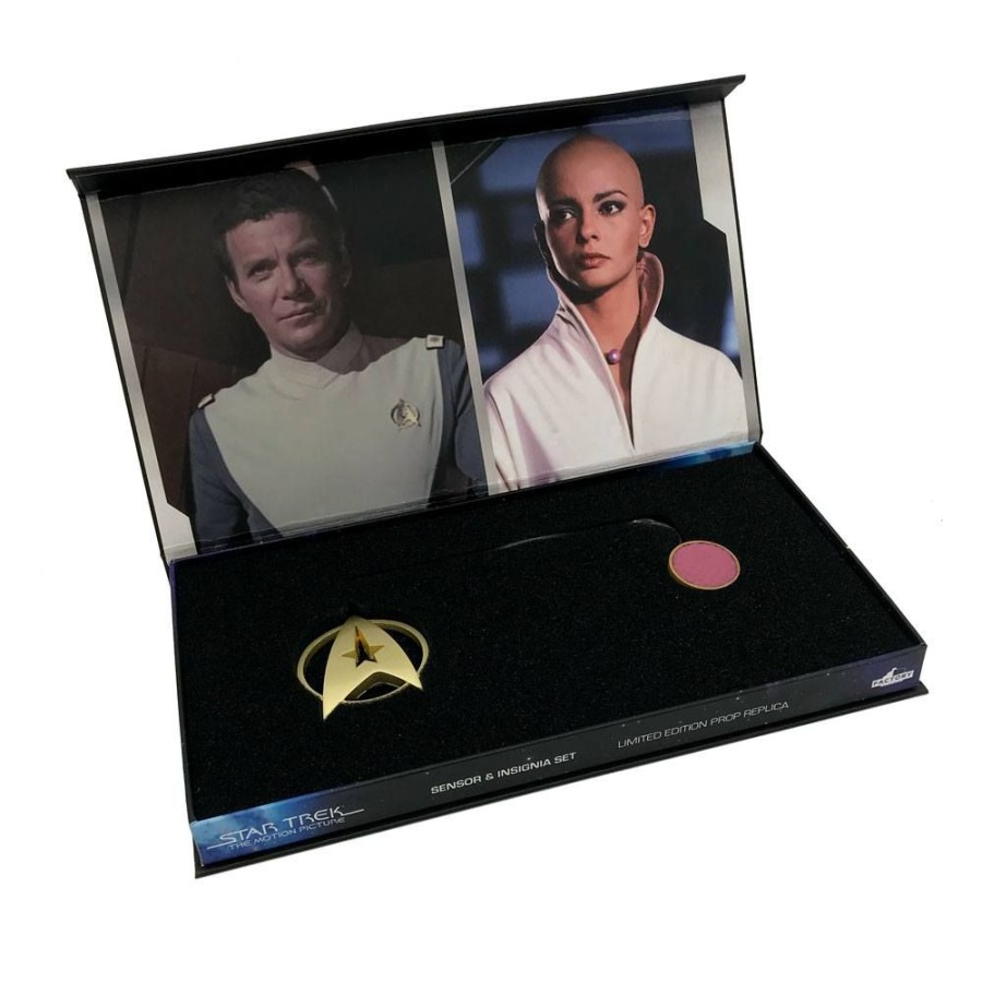 Categories Animetal | Star Trek: The Motion Picture Replica 1/1 Ilia Sensor And Command Insignia Limited Edition Set