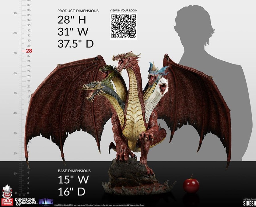 Categories Animetal | Dungeons & Dragons Statue Tiamat Deluxe Version 71 Cm