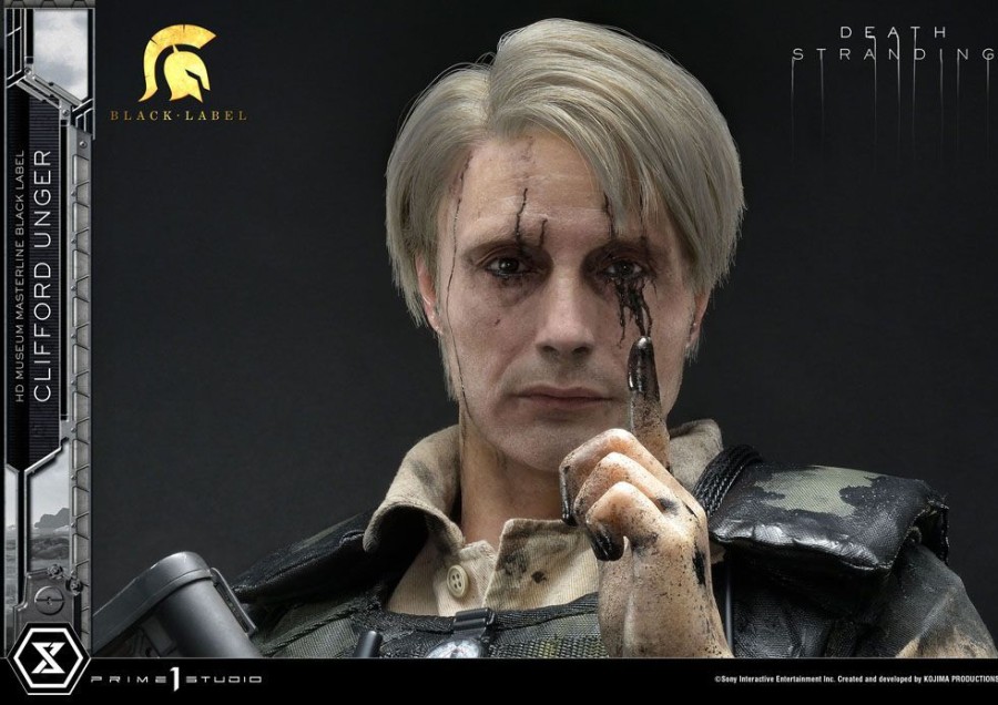 Limited Edition Statues Animetal | Death Stranding Statue 1/2 Clifford Unger Black Label 103 Cm