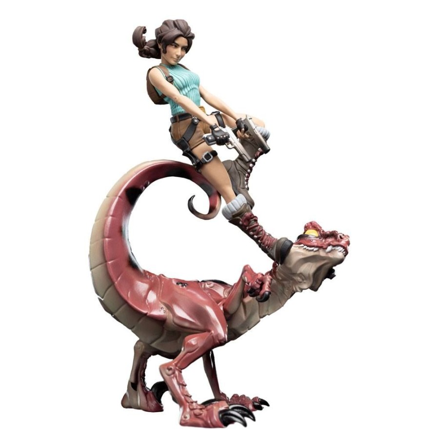 Categories Animetal | Tomb Raider Mini Epics Vinyl Figure Lara Croft & Raptor 24 Cm