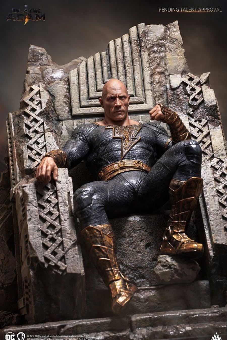 Categories Animetal | Black Adam Statue 1/4 Black Adam On Throne 53 Cm