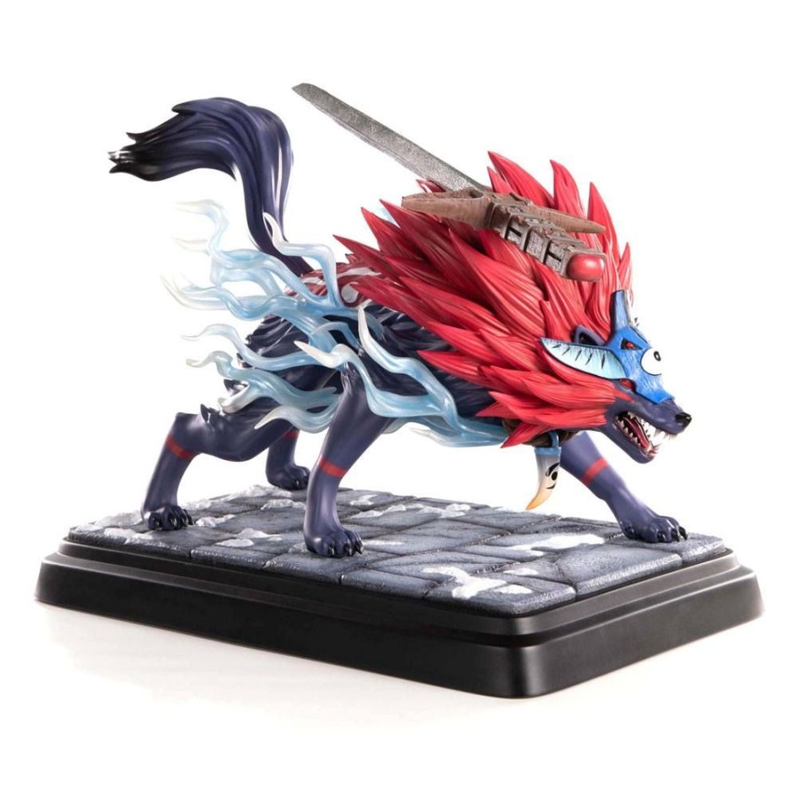 Categories Animetal | Okami Statue Oki (Wolf Form) 35 Cm