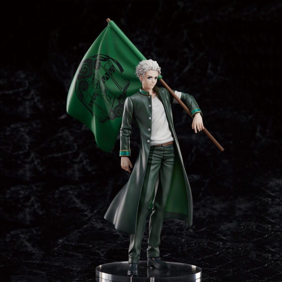 Categories Animetal | Wind Breaker Statue Pvc Hajime Umemiya Limited Edition: With Bowfurin School Flag 20 Cm