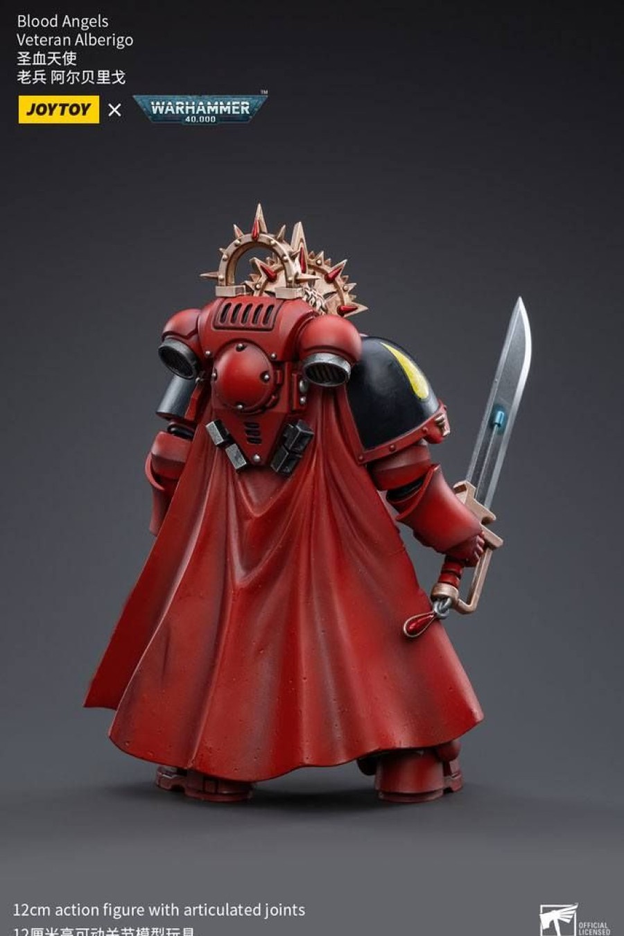 Categories Animetal | Warhammer 40K Action Figure 1/18 Blood Angels Veteran Alberigo 12 Cm