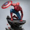 Categories Animetal | Captain America Civil War 1/4 Statue Spider-Man Captain America Premium Version 40 Cm