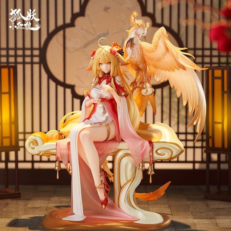 Categories Animetal | Fox Spirit Matchmaker Pvc Statue 1/7 Honghong Tushan Golden Feather Dress Ver. 27 Cm