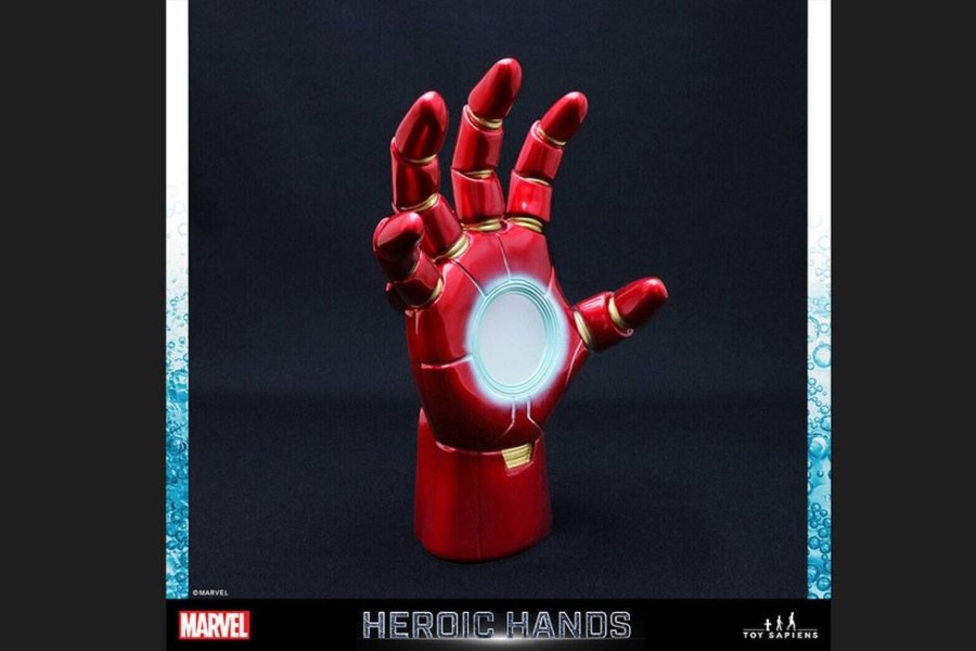 Categories Animetal | Marvel Heroic Hands Life-Size Statue #2A Iron Man 23 Cm