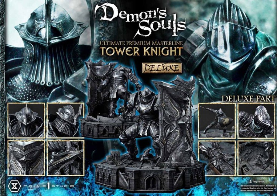 Categories Animetal | Demon'S Souls Statue Tower Knight Deluxe Bonus Version 59 Cm