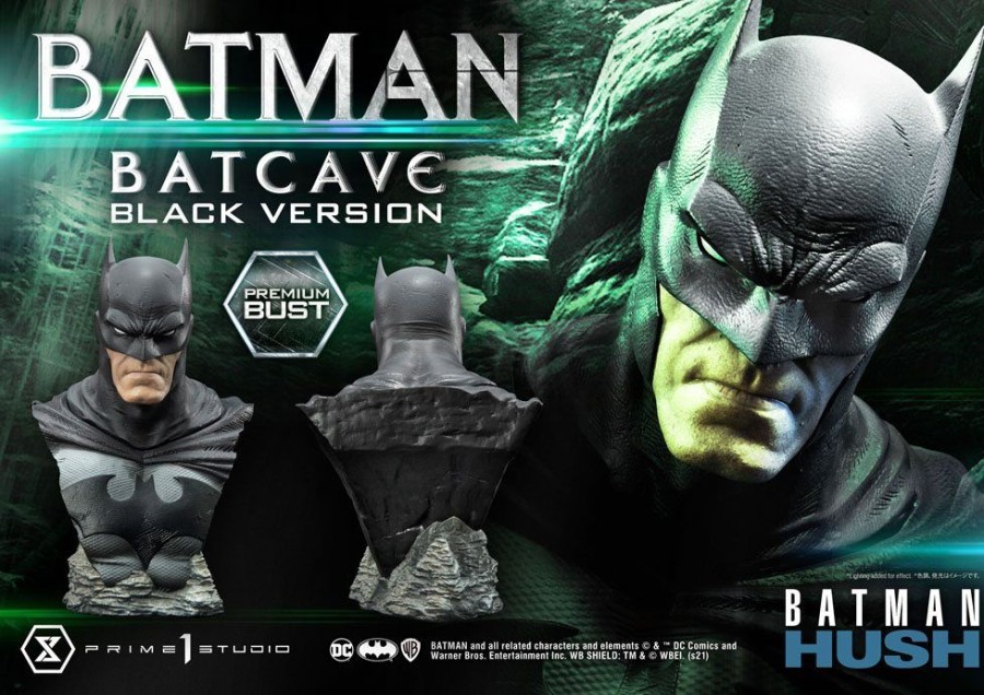 Limited Edition Statues Animetal | Batman Hush Bust 1/3 Batman Batcave Black Version 20 Cm